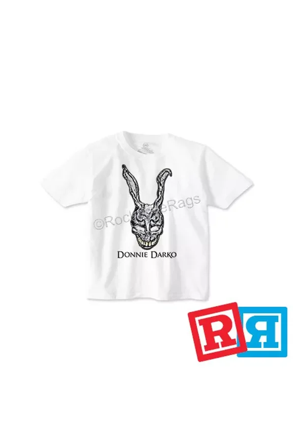 Bella Canvas Donnie Darko T-Shirt Cotton Crew Top Boys Toddler White Short Sleeve