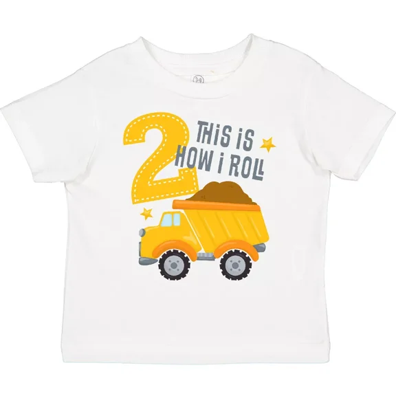 Bella Canvas Dump Truck 2nd Birthday Toddler Shirt Construction This Is How I Kid Toddler Shirt