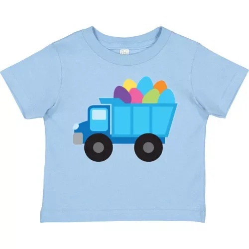 Bella Canvas Easter Egg Truck Boys Toddler Toddler Shirt Childs Kids Clothing Apparel Kid