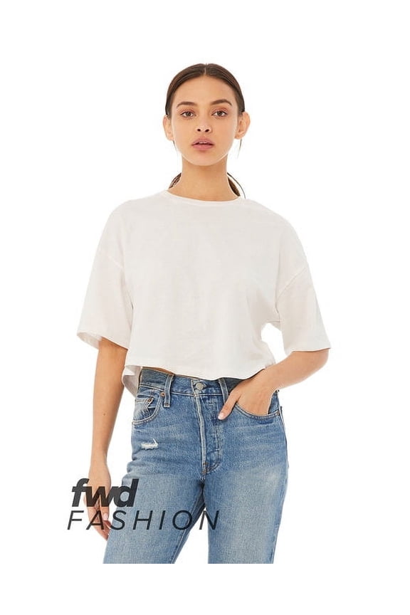 BELLA + CANVAS Women�'s Jersey Crop Tee