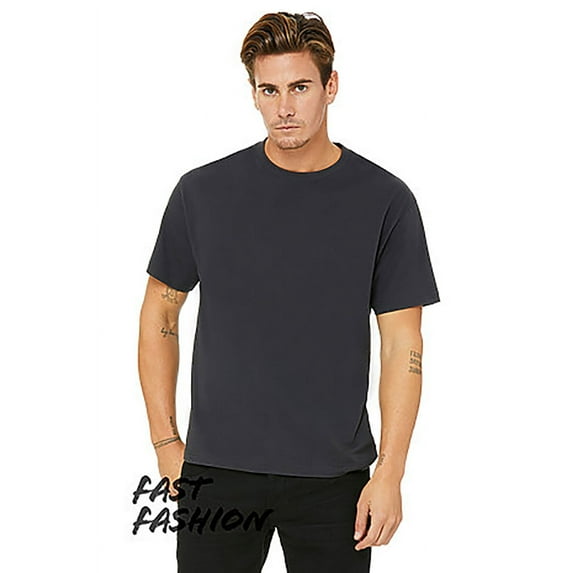 Bella + Canvas FWD Fashion Men's Heavyweight Street T-Shirt - DARK GREY - XL