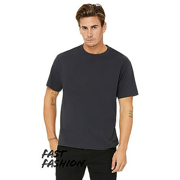 Bella Canvas FWD Fashion Men's Heavyweight Street T-Shirt - DARK GREY - XL