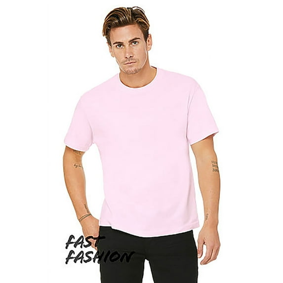 Bella + Canvas FWD Fashion Men's Heavyweight Street T-Shirt - SOFT PINK - M