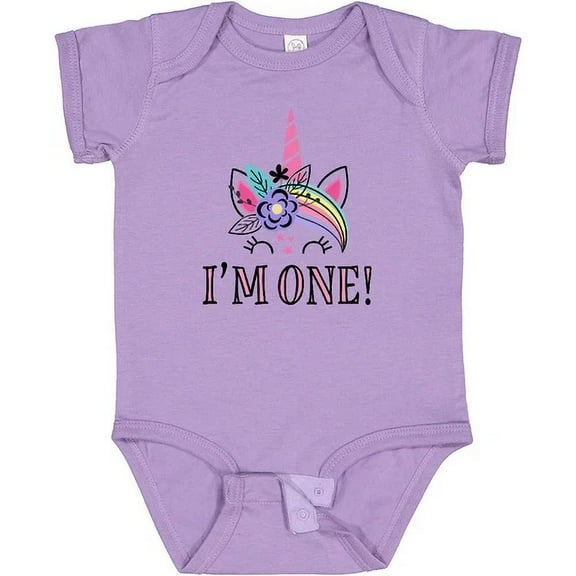 Bella Canvas First Birthday Unicorn Outfit For Girl Baby Bodysuit Photo Keepsake Im Baby Bodysuit