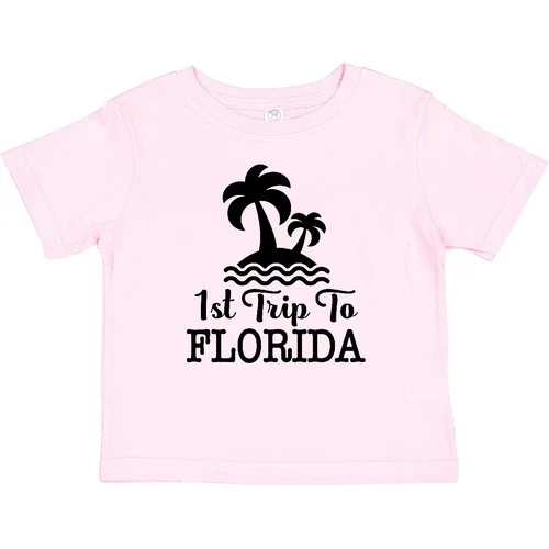 Bella Canvas First Trip To Florida Vacation Baby Toddler Shirt Travel Beach Holiday