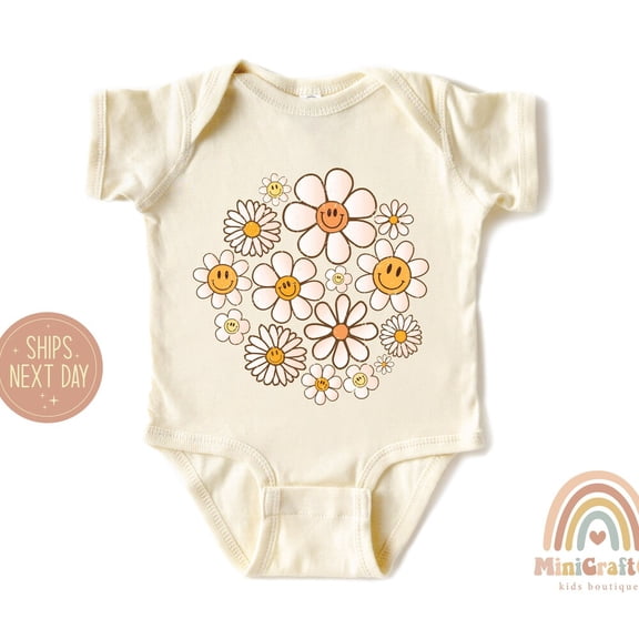 Bella Canvas with Flower, Gifts For Kids, Daisy Shirt, Kids Trendy Shirt, Gift Kids Shirt, Daisy Lover , Flower Shirt, Wildflower Tee Cute Baby Boy or Girl Bodysuit Gift