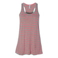 thumbnail image 1 of Bella + Canvas Flowy Racerback Tank (B8800) Streight Athletic Heather/Neon Pink, L, 1 of 5