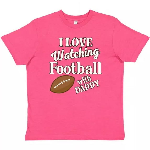 Bella Canvas Football With Daddy Sports Gift Fan Clothing Apparel Toddler Shirt