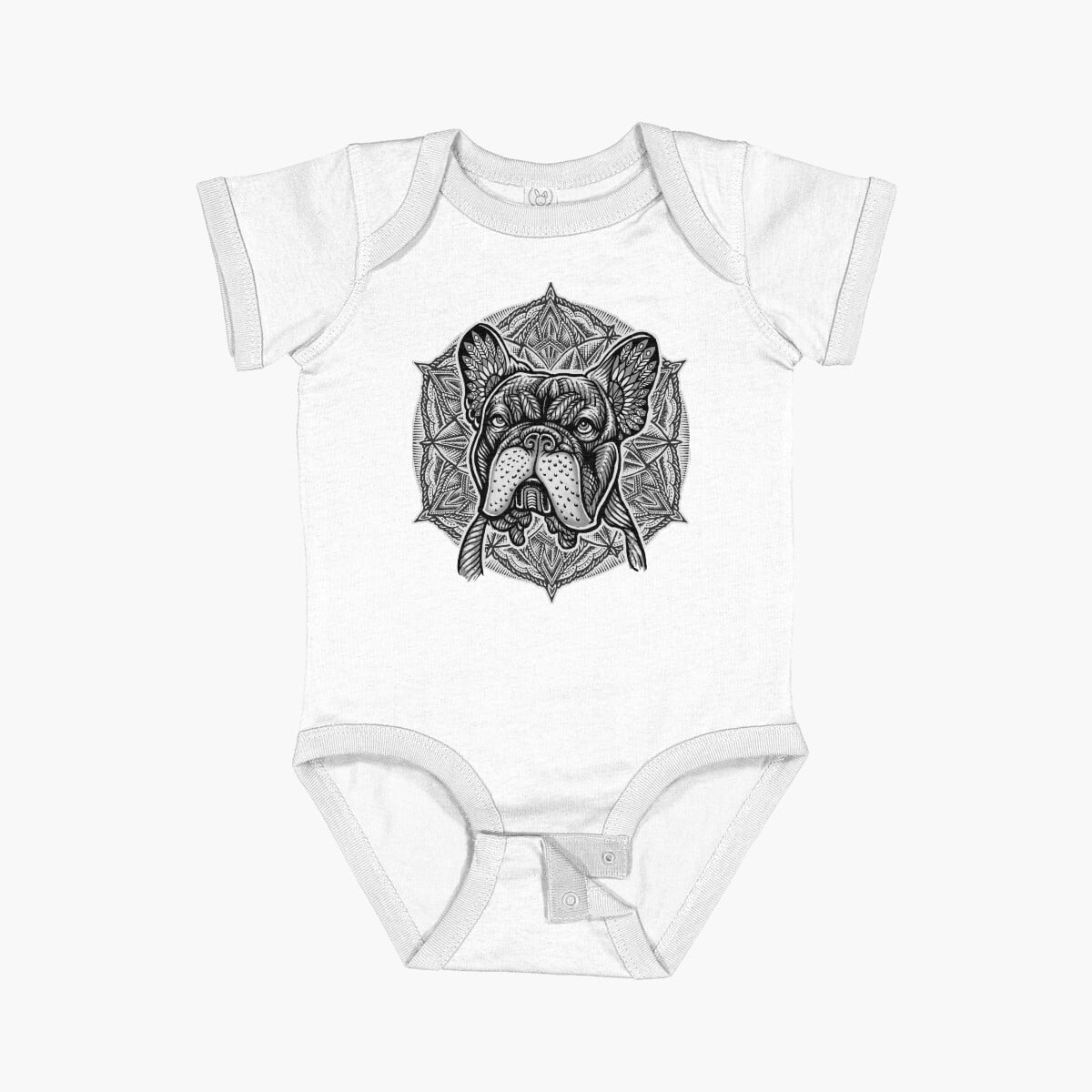 My Sister Is A French Bulldog Baby Bodysuit - Cute Frenchie One-Piece Outfit