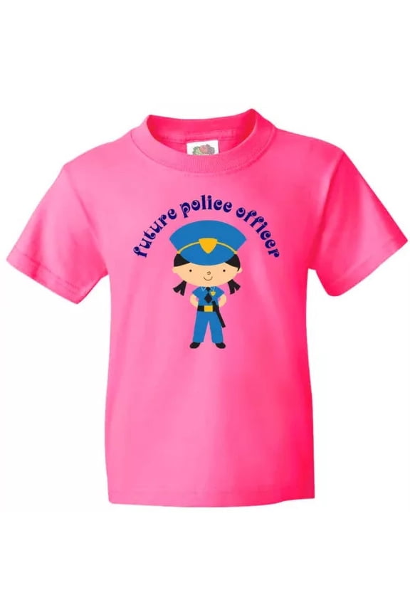 Bella Canvas Future Police Officer Girls Law Enforcement Occupation Toddler Shirt