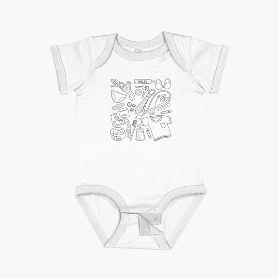 Bella Canvas Get Ready (Black And White) Short Sleeve Baby One-Piece Newborn Gender Neutral Outfit, Baby Boy Or Girl Bodysuit, Birrthday Gifts