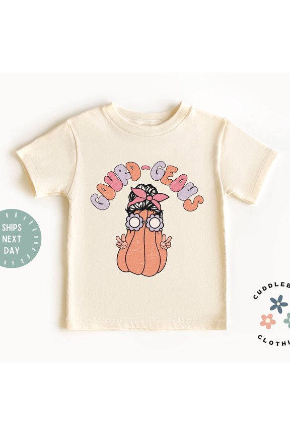 Bella Canvas Gourdgeo Pumpkin Toddler Girl Shirt, Funny Fall Pumpkin Tee, Thanksgivng Toddler Girl Top, Gift for Girl, Toddler Tee