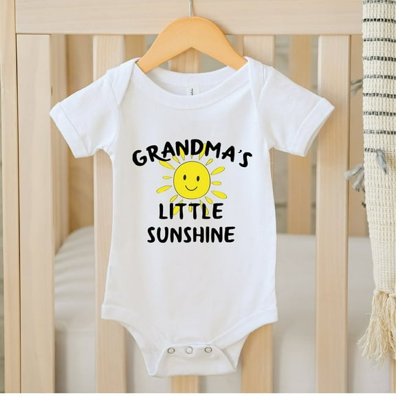 Bella Canvas with Grandma'S Little Sunshine ,Grandma'S Little Sunshine Kids Shirt, Grandma'S Little Sunshine Kids Shirt Cute Baby Boy or Girl Bodysuit Gift