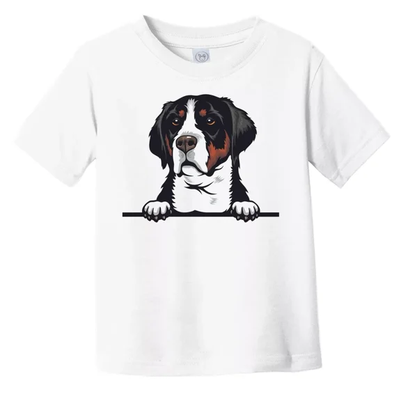 Bella Canvas Greater Swiss Mountain Dog Dog Breed Popping Up Cute Toddler T-Shirt