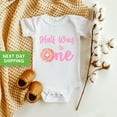 thumbnail image 1 of Bella Canvas with Half Way To One, Half Birthday, Donut Birthday, Sweet One, Half Birthday Gift Cool Baby Clothing, Cute Baby Boy or Girl Bodysuit Gift, 1 of 3