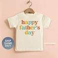 thumbnail image 1 of Bella Canvas Happy Father's Day Shirt, 1st Father's Day Gift For Toddler, Father's Day Tees For Kids, Daddy And Me Apparel, (CA-D76), 1 of 3