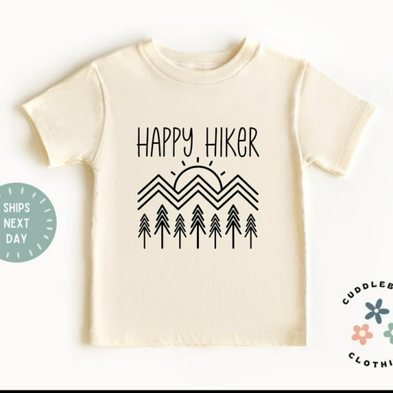 Bella Canvas Happy Hiker Kids Shirt, Hiking Toddler Tee, Cute Hiking Buddy Shirt, Outdoor Lover, Camping, Kids Shirt