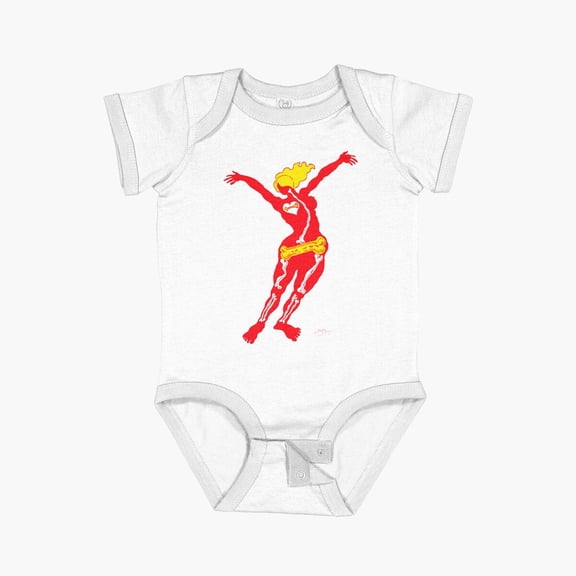 Bella Canvas Heartbone - Neon Short Sleeve Baby One-Piece Newborn Gender Neutral Outfit, Baby Boy Or Girl Bodysuit, Birrthday Gifts
