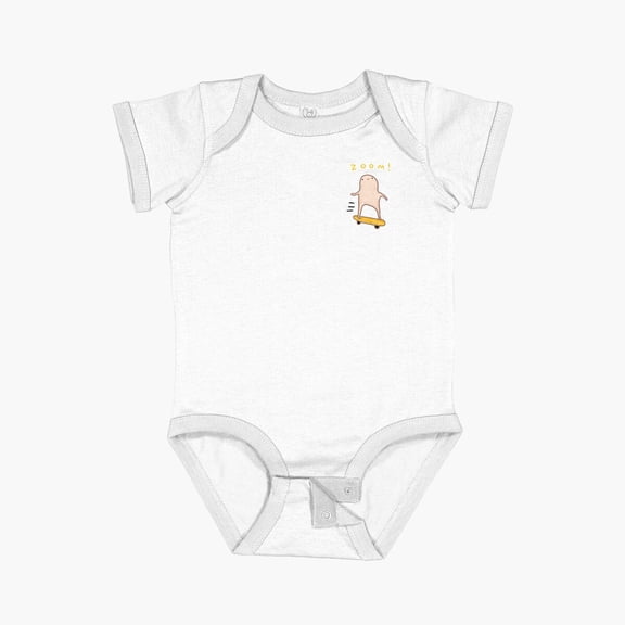 Bella Canvas Honest Blob - Zoom! Short Sleeve Baby One-Piece Newborn Gender Neutral Outfit, Baby Boy Or Girl Bodysuit, Birrthday Gifts