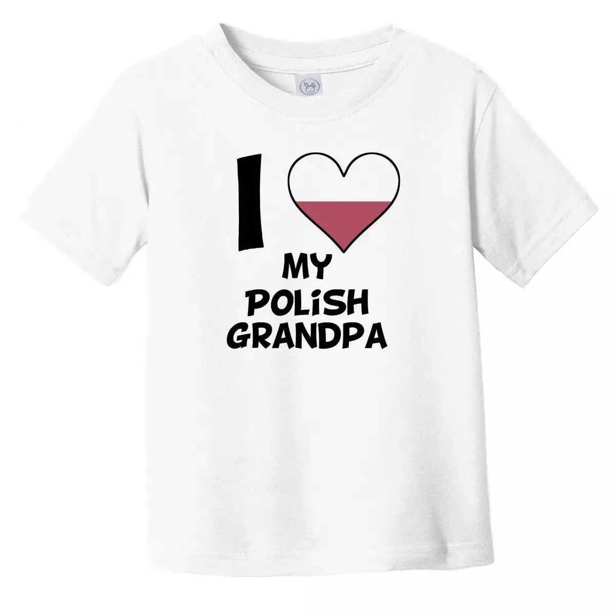 Bella Canvas I Heart My Polish Grandpa Poland Flag Toddler Boys & Girls ...