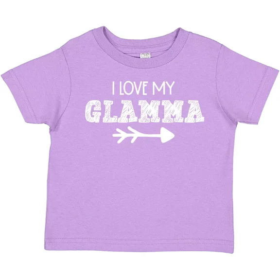 Bella Canvas I Love My Glamma With Arrow Toddler Shirt Mothers Day Grandma Kids Toddler Shirt