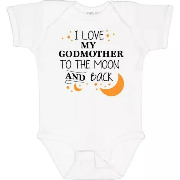 Bella Canvas I Love My Godmother To The Moon And Back Baby Family You Bodysuit
