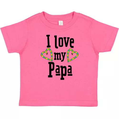 I Love PaPa 6 Month To 6 Year Kids High Quality T-shirt Set main image 0