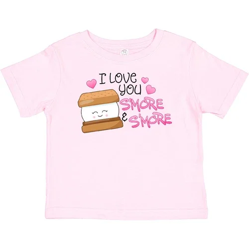 Bella Canvas I Love You Smore And Smore Baby Toddler Shirt Food Pun Cute Fun Valentine
