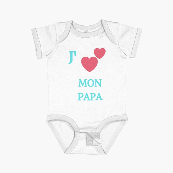 Bella Canvas I love my dad Short Sleeve Baby One-Piece