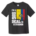 thumbnail image 1 of Bella Canvas I'm A Big Deal In Ecuador Funny Ecuadorian Flag Toddler T-Shirt, 1 of 3