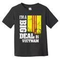 thumbnail image 1 of Bella Canvas I'm A Big Deal In Vietnam Funny Vietnamese Flag Toddler Boys & Girls Shirt, Gift for Baby or Kids, 1 of 3
