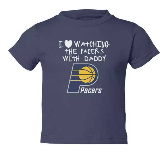 Bella Canvas Indiana Love Watching With Daddy Kids Toddler Boys & Girls Shirt, Gift for Baby or Kids