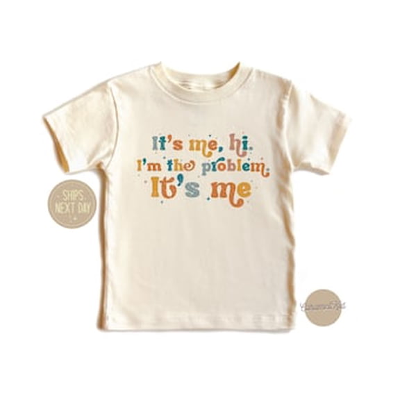Bella Canvas It's Me Hi I'm the Problem Music Lover Bodysuit, Funny Sarcastic Gift For Sister, I'm The Problem Retro Anti Hero Toddler Shirt