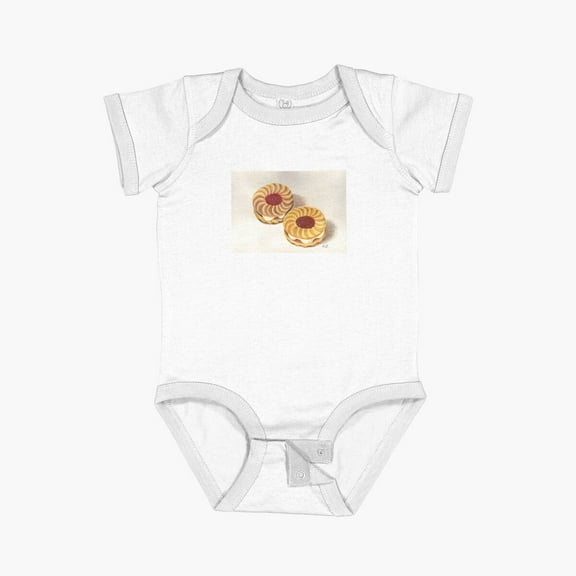 Bella Canvas Jammy Dodgers Short Sleeve Baby One-Piece Newborn Gender Neutral Outfit, Baby Boy Or Girl Bodysuit, Birrthday Gifts