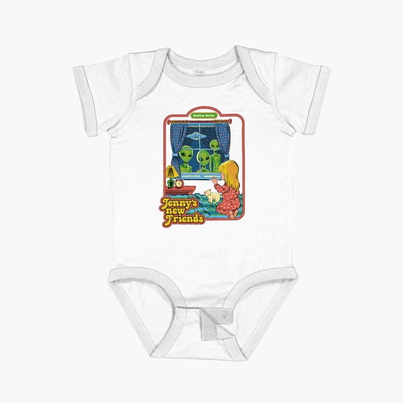 Bella Canvas Jenny'S New Friends Short Sleeve Baby One-Piece Newborn Gender Neutral Outfit, Baby Boy Or Girl Bodysuit, Birrthday Gifts