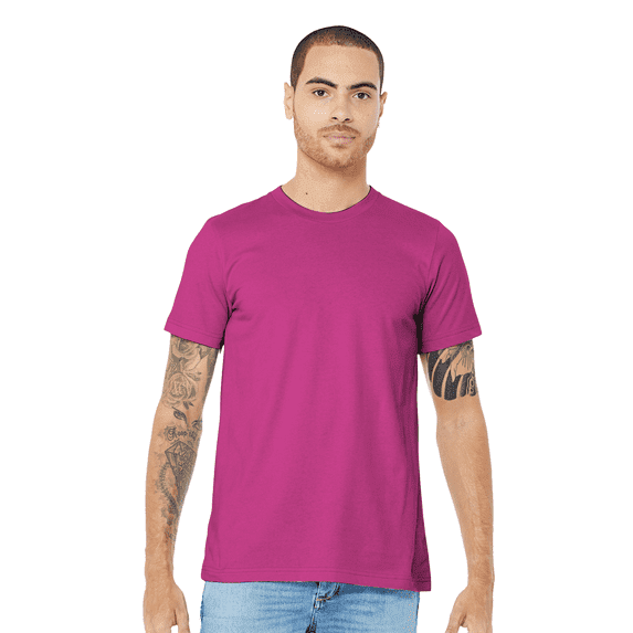Bella + Canvas Jersey Cotton T-Shirt, Men's Short Sleeve Shirt for