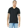 thumbnail image 1 of Bella + Canvas Jersey Short-Sleeve V-Neck T-Shirt (3005) Dark Grey Heather, L, 1 of 4