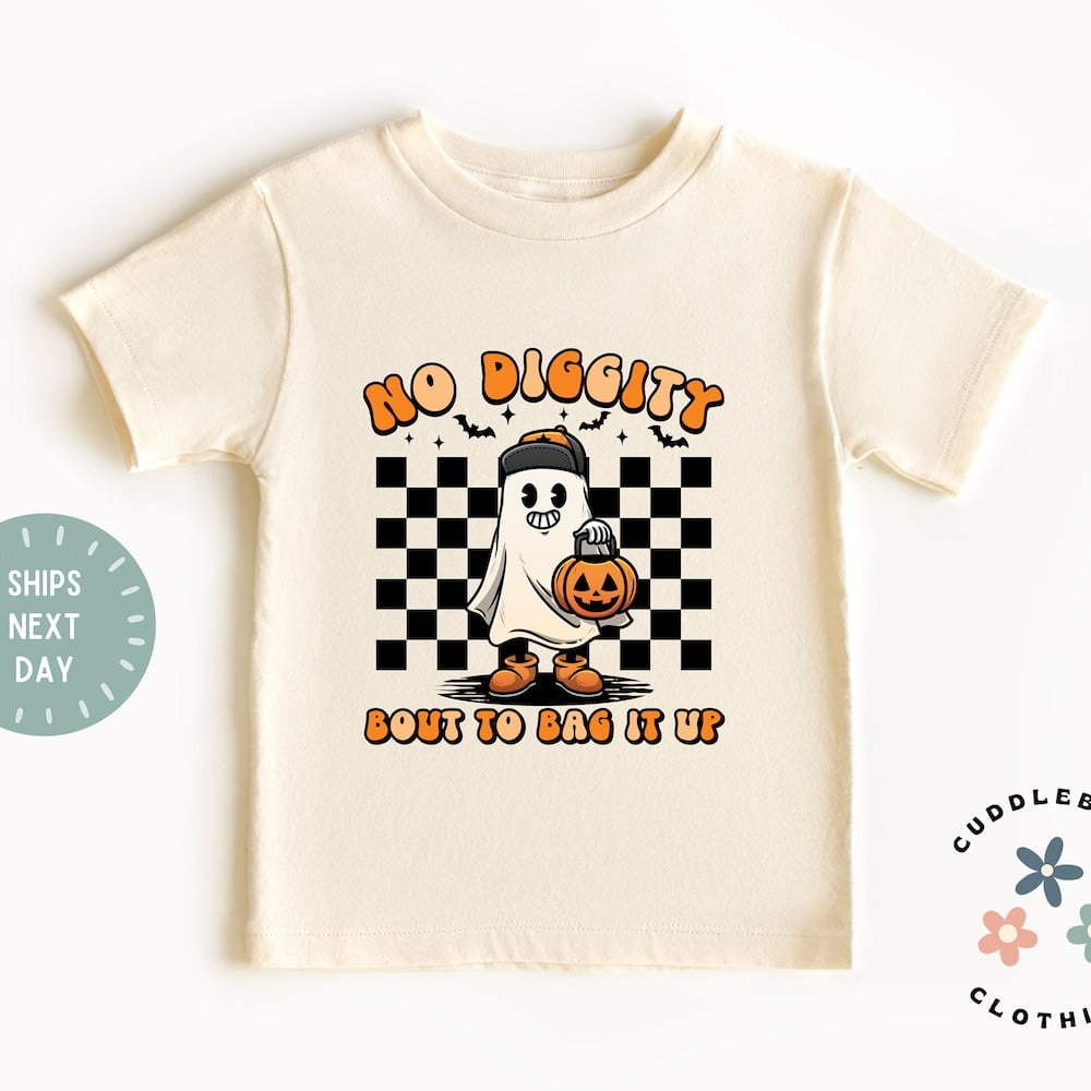 Bella Canvas Kids Shirt, Retro No Doggity Bout To Bag It Up Kids Tee ...