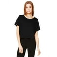 thumbnail image 1 of Bella + Canvas Ladies' Flowy Boxy Tee - Black - Large, 1 of 5