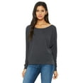thumbnail image 1 of Bella + Canvas Ladies' Flowy Long-Sleeve Off Shoulder T-Shirt - 8850, 1 of 4