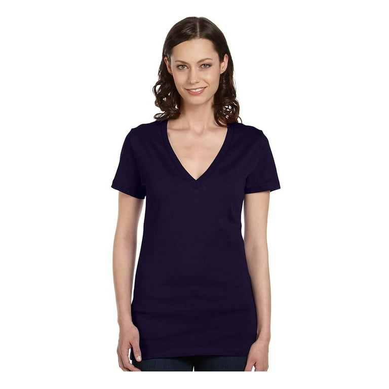 Bella canvas deep v neck deals