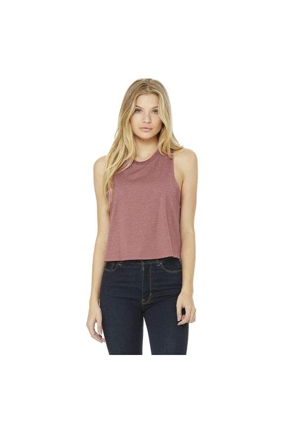 Bella + Canvas Ladies' Racerback Cropped Tank