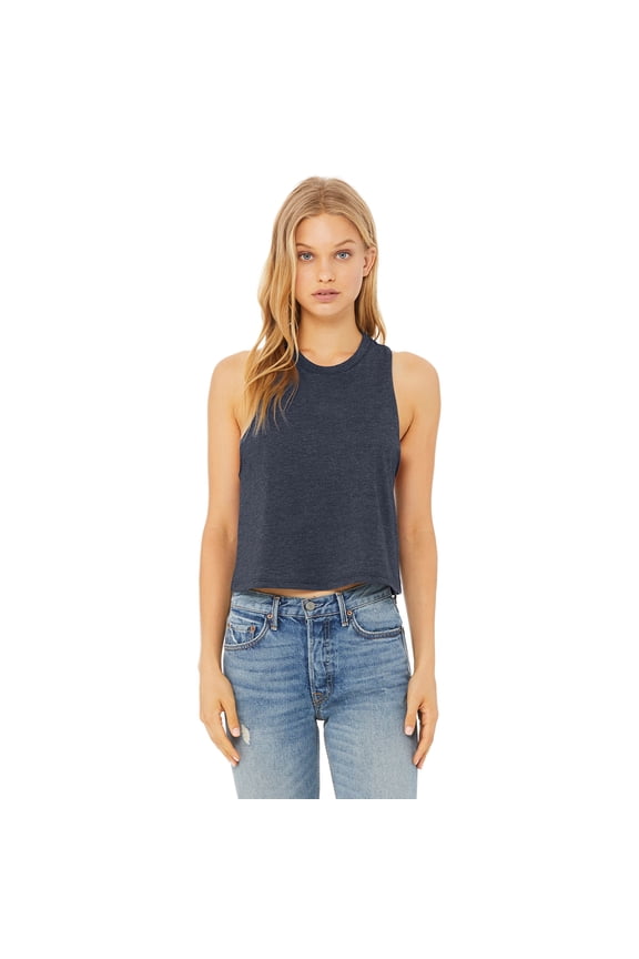 Bella + Canvas Ladies' Racerback Cropped Tank