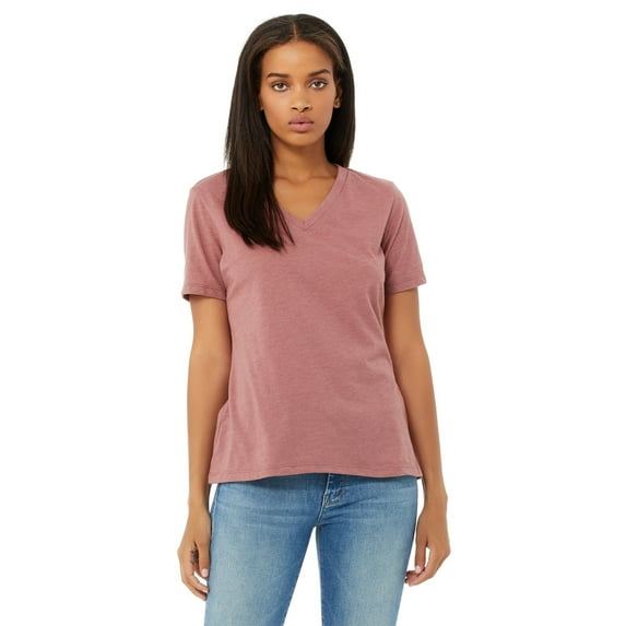Bella + Canvas Ladies' Relaxed Jersey V-Neck T-Shirt