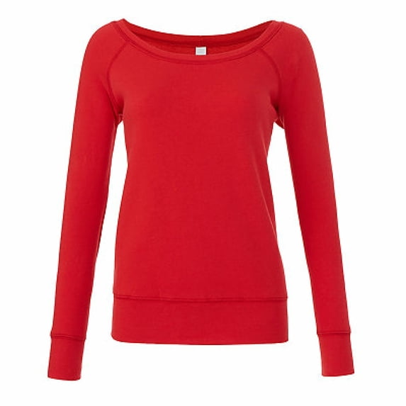 Bella + Canvas Ladies' Sponge Fleece Wide Neck Sweatshirt