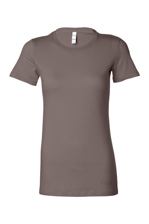 Bella + Canvas Ladies The Favorite T-Shirt - Pebble Brown - S - (Style # 6004 - Original Label)