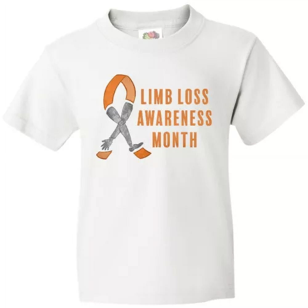 Prosethetic Ribbon Bella Canvas Limb Loss Awareness Prosthetic Leg And Arm Orange Ribbon ...