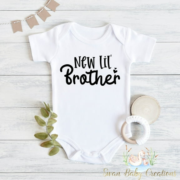 Bella Canvas with Little Brotherâ® - Little Brother â® - Baby Boyâ® - Little Brother Announcementâ® - Matching Brother Outfits Cute And Cool Baby Boy or Girl Bodysuit Gift