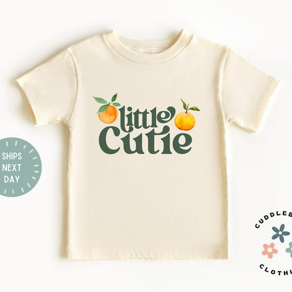 Bella Canvas Little Cutie Toddler Shirt, Retro Orange Kids Shirt, Cute Girls Fruit Tee, Kids Tee, Summer Shirt
