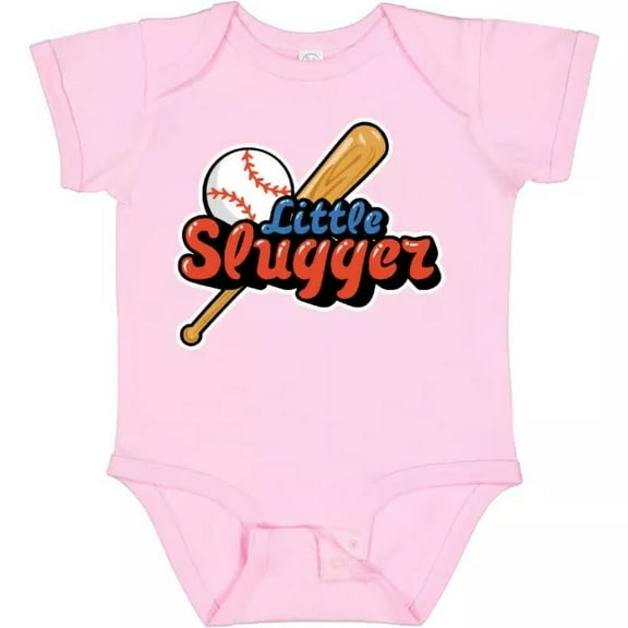 Bella Canvas Little Slugger Baby Baseball Bat Lover Batter Up Team Infant Bodysuit